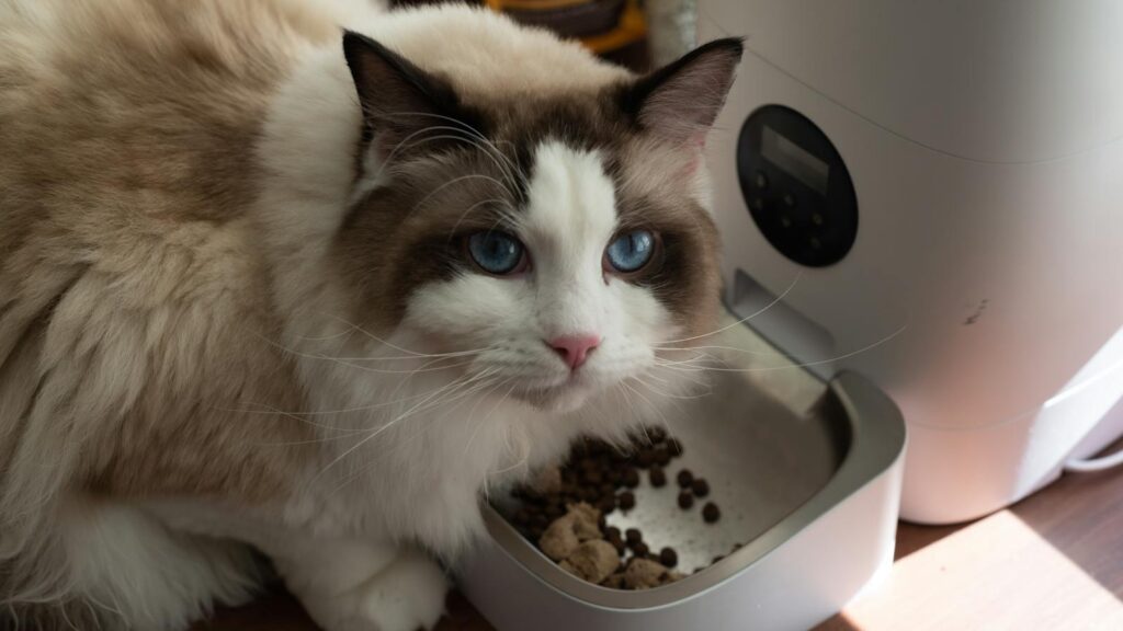 Automatic feeder for indoor pets