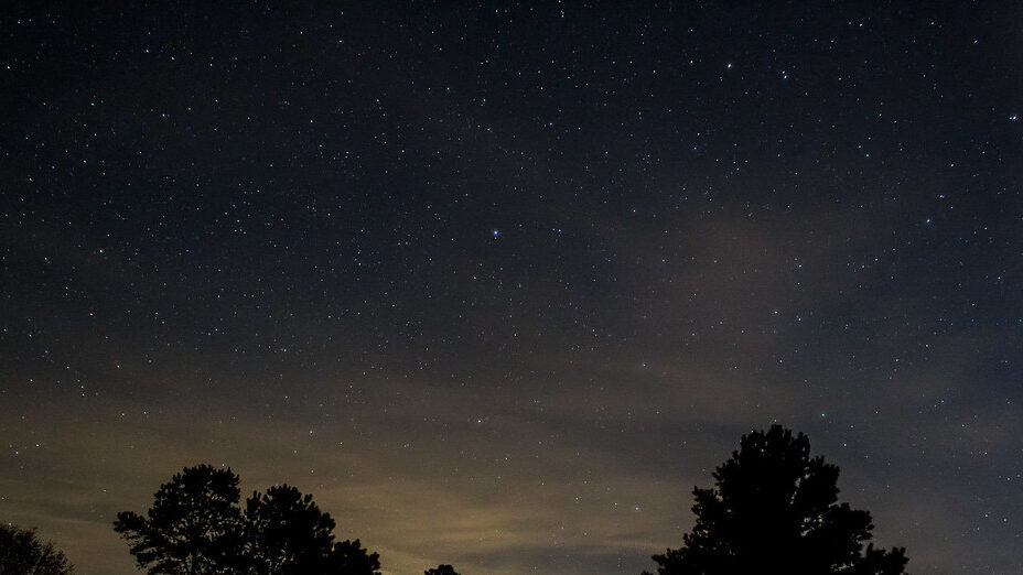 Little Dipper constellation visible in the night sky