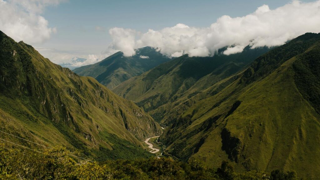 Scenic view of the Andes mountain range