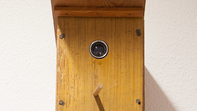 bird feeder with a built-in camera