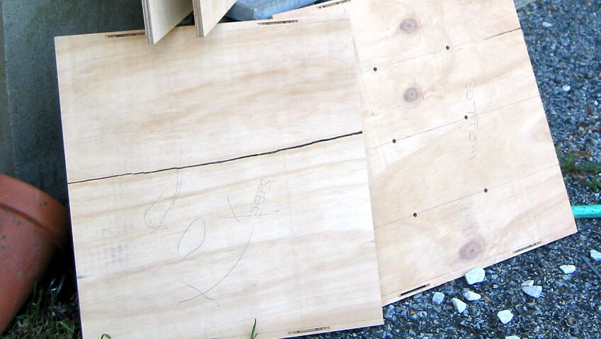 Wood boards for building a nesting box