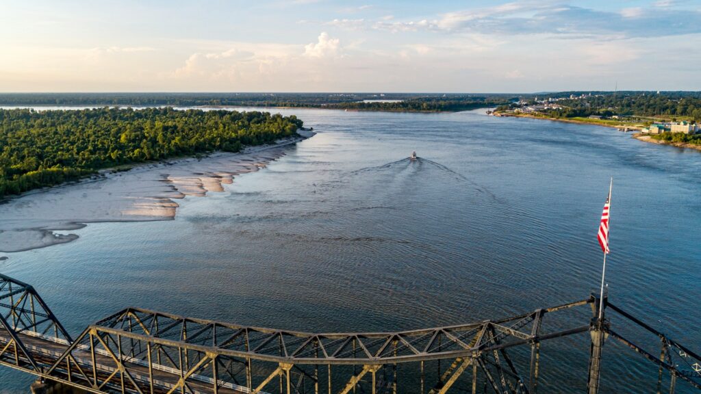 Vicksburg Bridge over the Mississippi River
