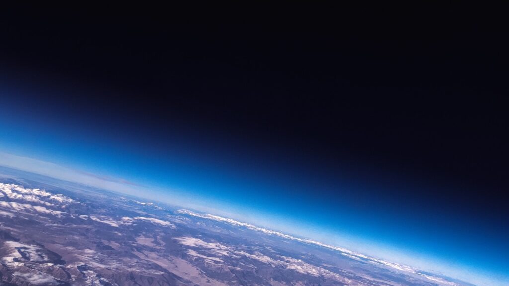 Outer space view of Earth