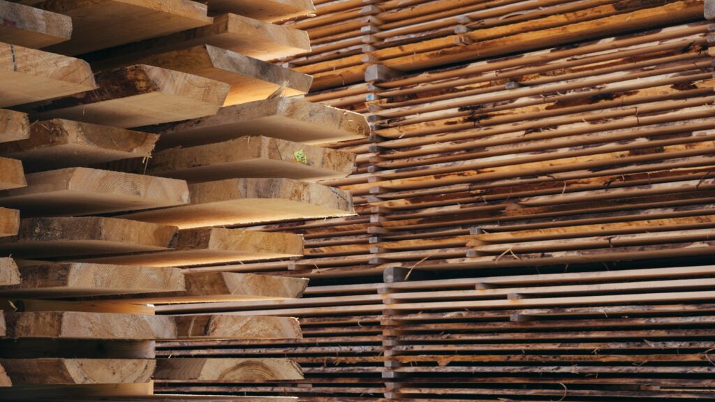 planks of wood stacked