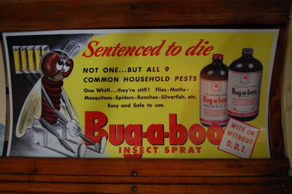 Advertisement for bug spray with DDT