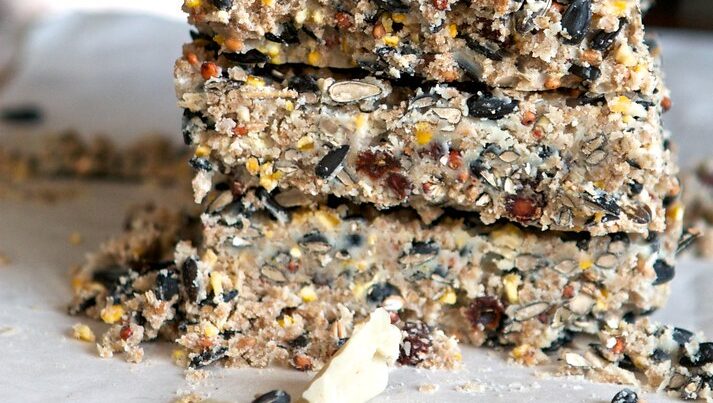 Stack of suet bars
